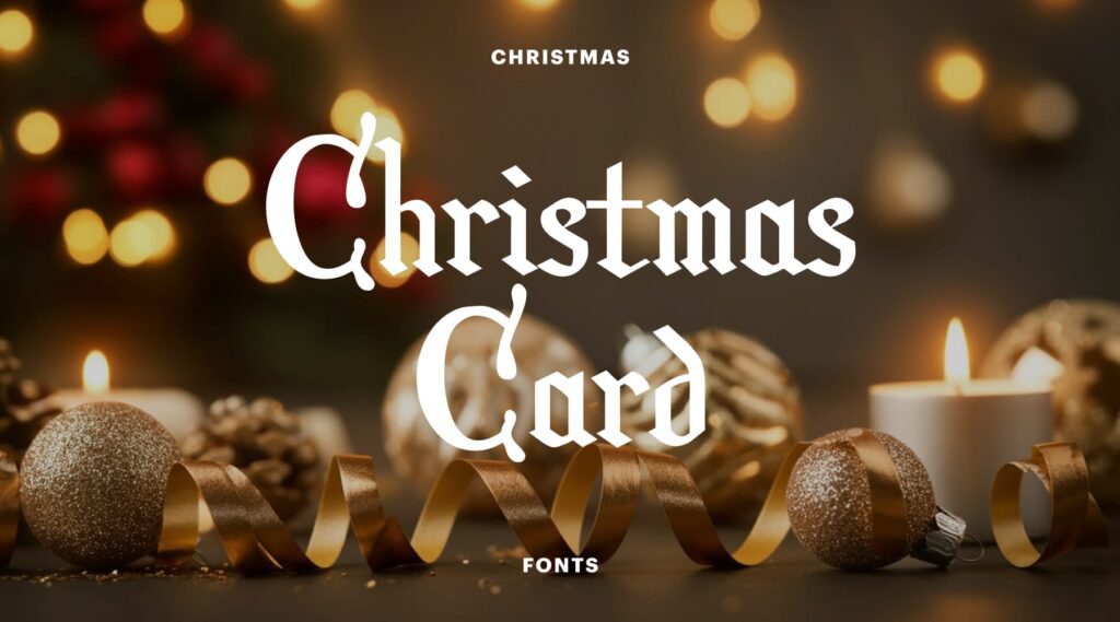 Christmas Card best Christmas font
