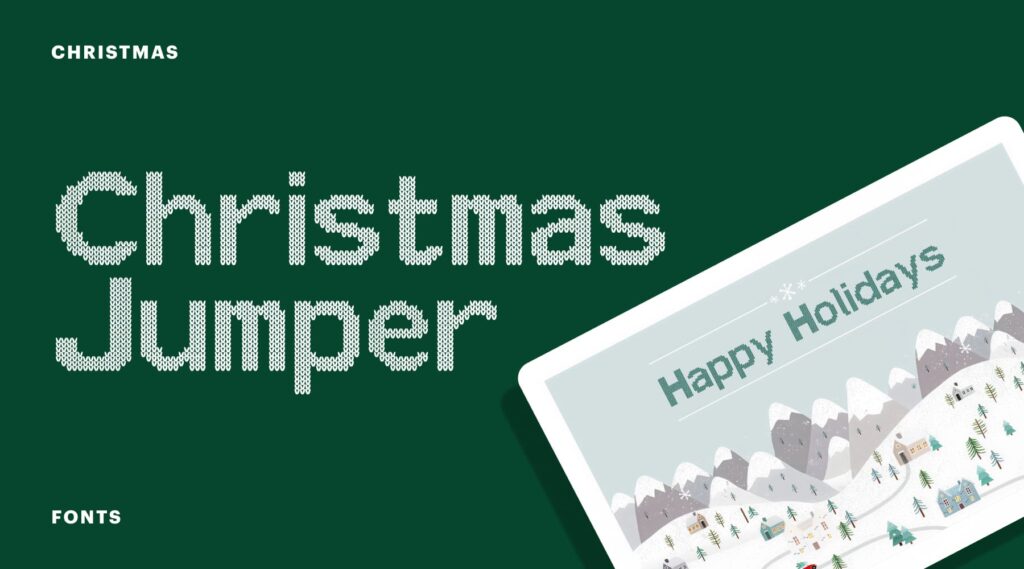 Christmas Jumper best Christmas font