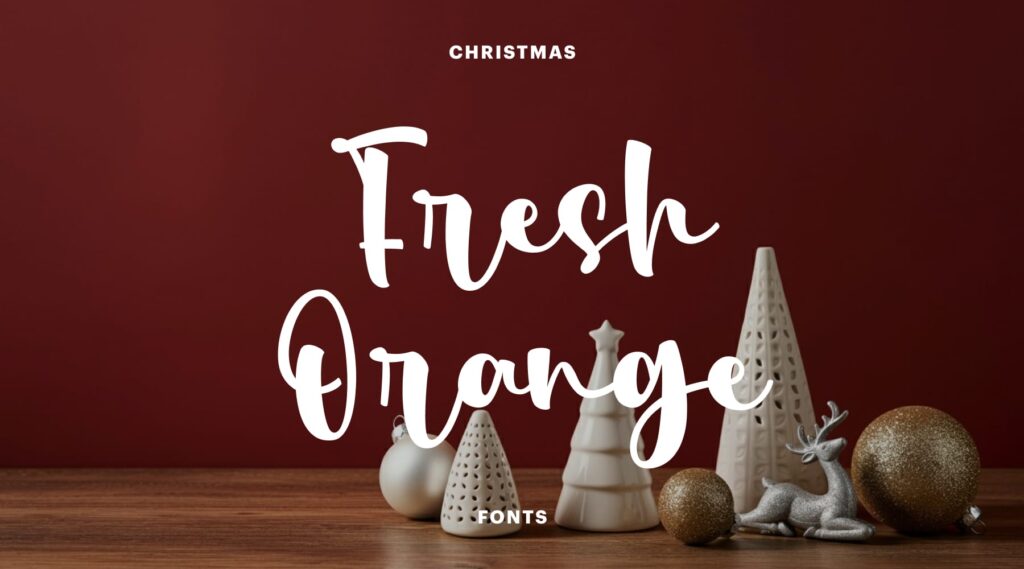 Fresh Orange Christmas font