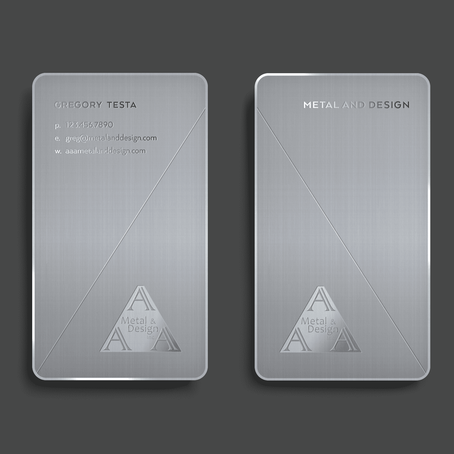 Metallic trending business card styles 2026