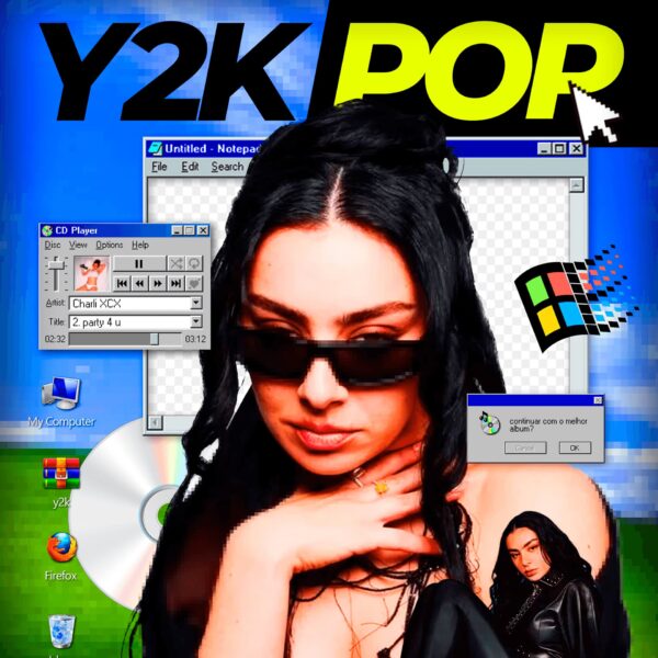 Dial-up Delight web design trends 2026 using nostalgic Y2K graphics and fonts