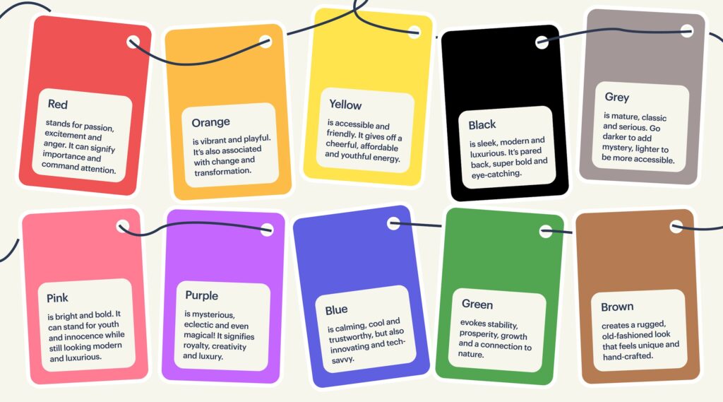 the psychology of color in business infographic